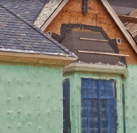 picture of Green spray foam insulation